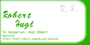 robert hugl business card
